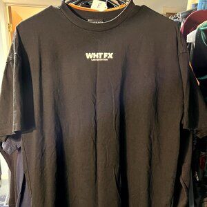 White Fox Boutique Limited Edition Black 100% Cotton Tee T-Shirt SZ Small